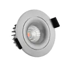 Spot LEDa inclinable Aluminium 6W 400lm 36D - 927 Blanc Très Chaud | Diamètre 83mm - IP44 - Meilleur rendu des couleurs - Dimmable