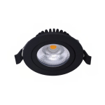 LED inclinable Spot Noir Ronde 6W 550lm 60D - 927 | 85mm - IP54 - Dimmable - Meilleur rendu de couleur
